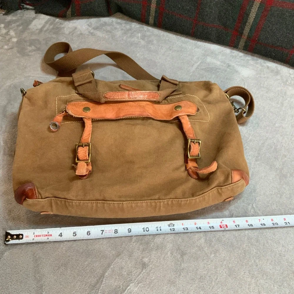 Rare Bed Stu Messenger Bag Canvas/Leather Townsend Shoulder Bag Travel